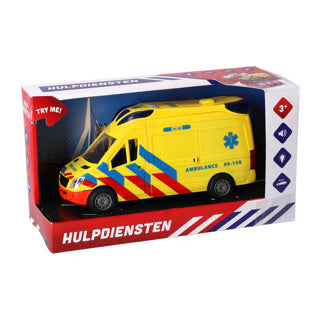 Rapid Wheels Rettungswagen mit Licht und Sound | 2 Stk