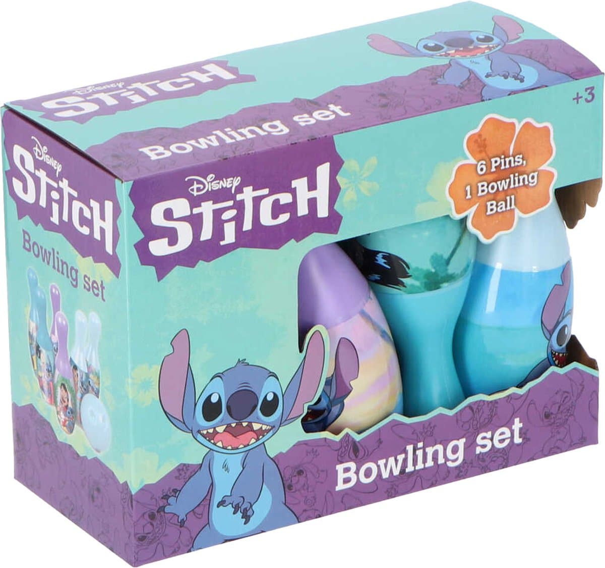 Jonotoys Stitch Bowling-Set, 7-teilig.