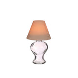 Ideen 4 Jahreszeiten Glaslampe Teelichthalter beige