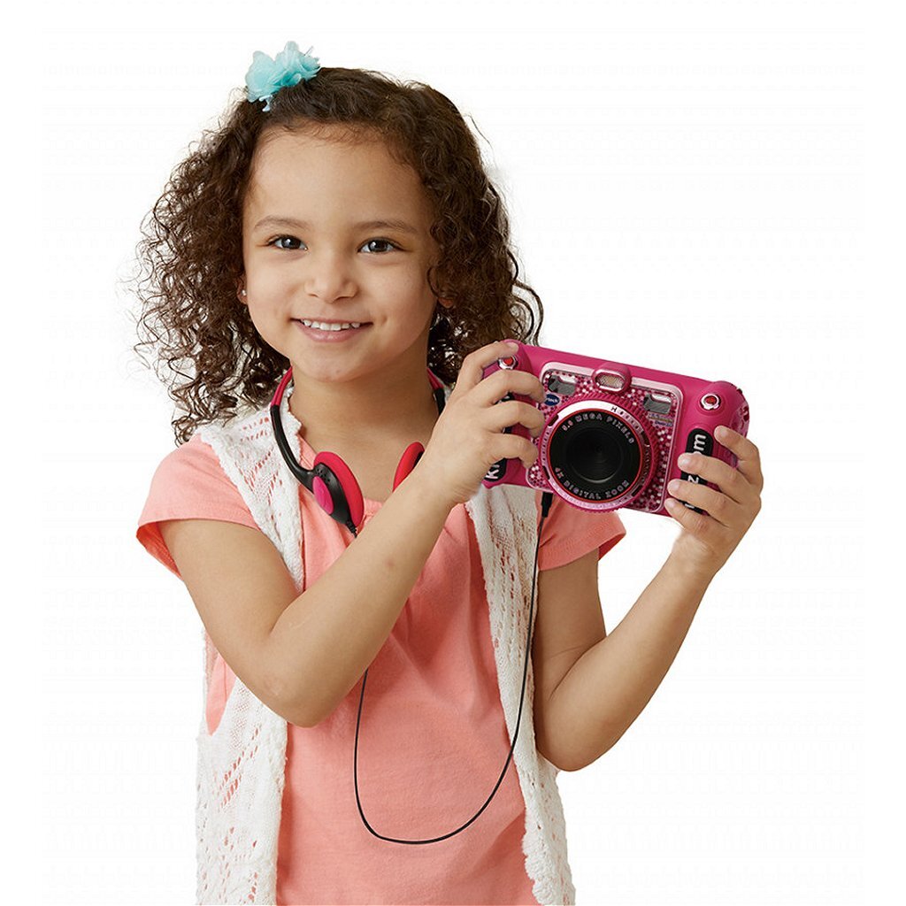 VTech Kidizoom Duo DX Children's Camera Pink 4-Piece