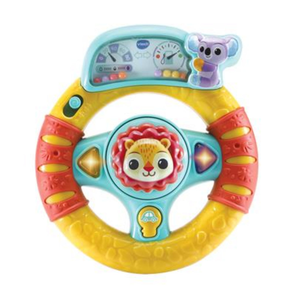 Vtech-Hupe am Lenkrad drehen
