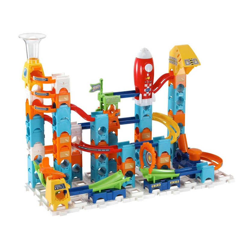 Vtech Marble Rush Rocket Set elektronische M100e Murmelbahn – 79 Teile – inkl. 10 Murmeln mit Licht- und Soundeffekten - Geschenk - Spielzeug 3 bis 12 Jahre