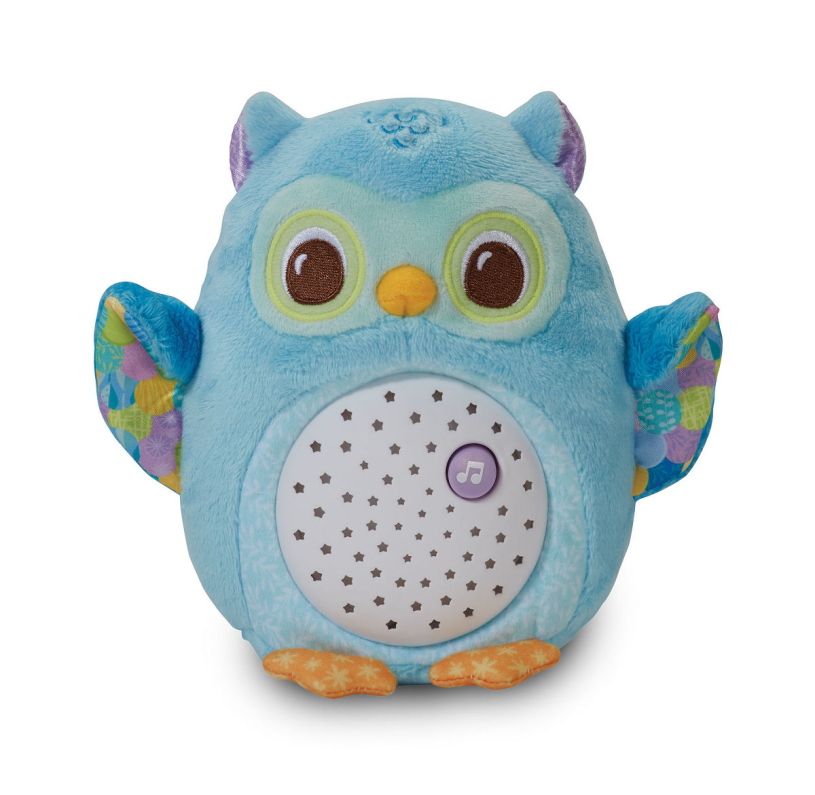 Vtech Gute-Nacht-Eule blau – interaktives Kuscheltier – Musik und Naturgeräusche – von 0 bis 6 Jahren