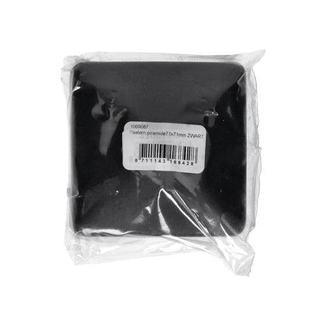 Mack 1069087 - paalornament piramide zwart 71 mm | 10 stuks