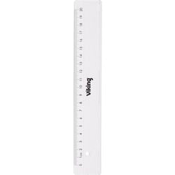 Transparante liniaal vk plastic 20cm