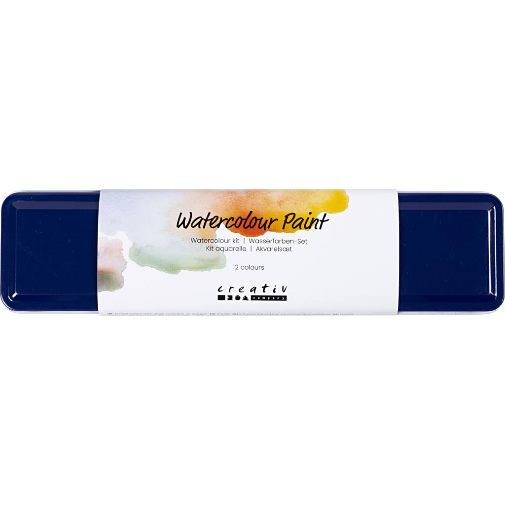 Https: www.cchobby.nl Aquarell-Set-Größe-12x30-mm-bunt-12-Farbe-1-Box