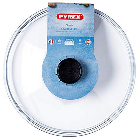 Pyrex klassischer Zubehördeckel – Borosilikatglas – ø28 cm – transparent