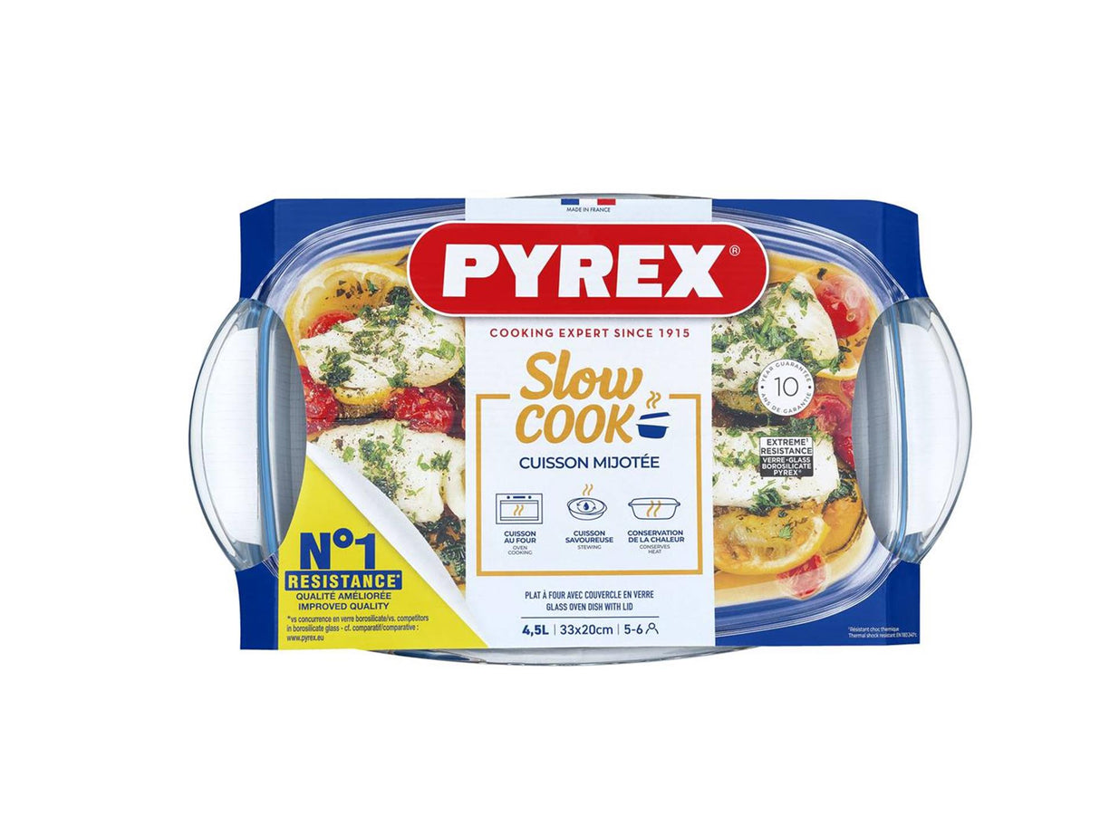 Pyrex-Auflaufform mit Deckel 33x20x143cm