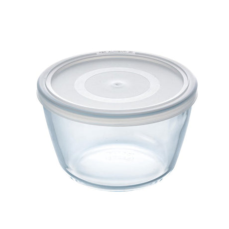 Pyrex-Schüssel mit Deckel 1,1l ø17x9cm