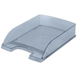 Leitz plus brievenbak - a4 - transparant rookglas