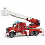 Bruder Mack Granit-Feuerwehrautoleiter und Wasserpumpe