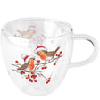 Ambiente Glas 0,2l Weihnachtsrotkehlchen