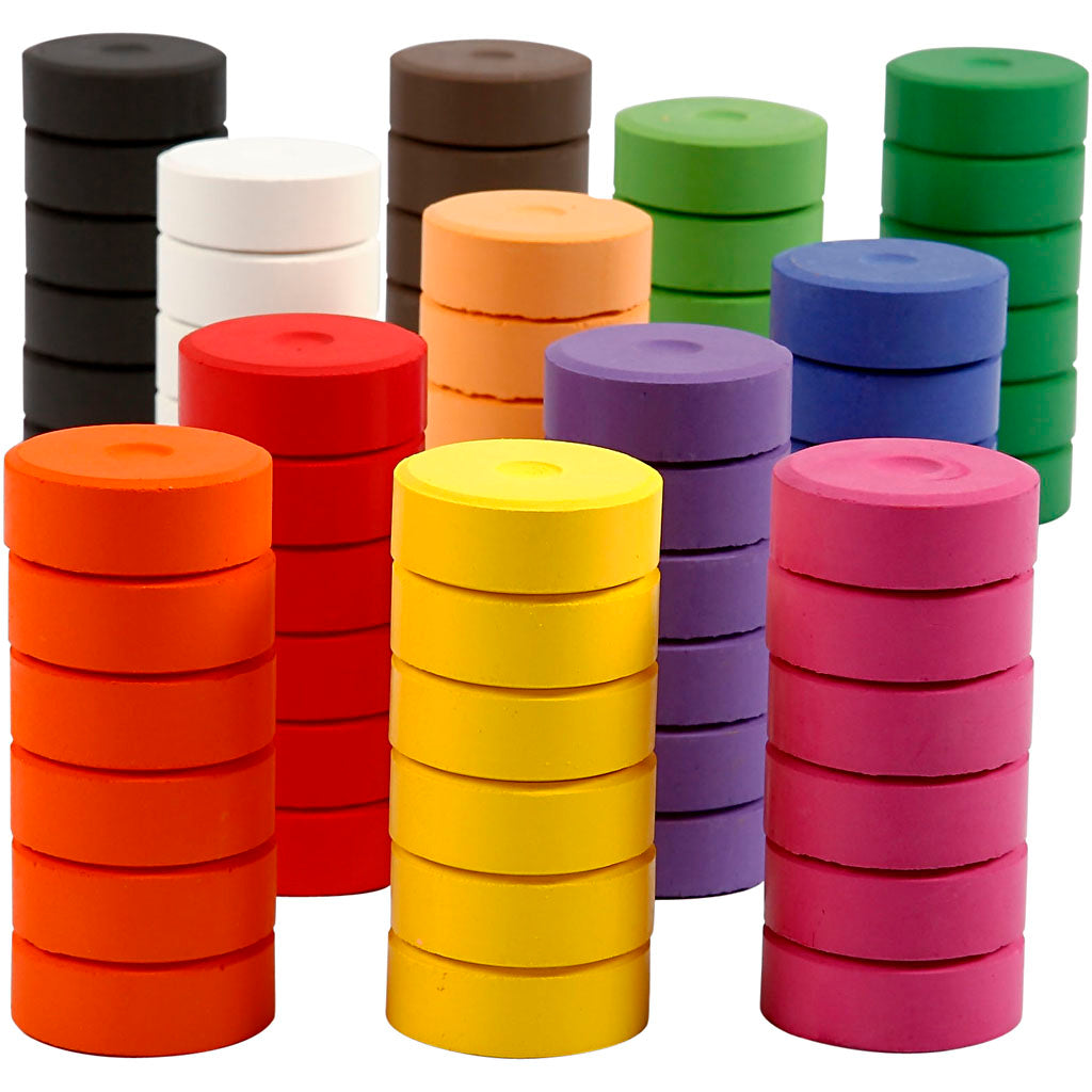 Colortime Aquarell, H: 16 mm, T 44 mm, Nachfüllung, 72 Stück 1 Box