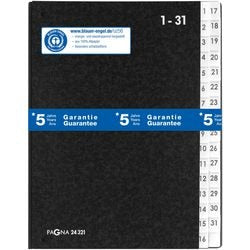 Sortiermappe Seite schwarz A4