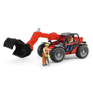 Bruder 2125 Manitou Mar mit Zubehör