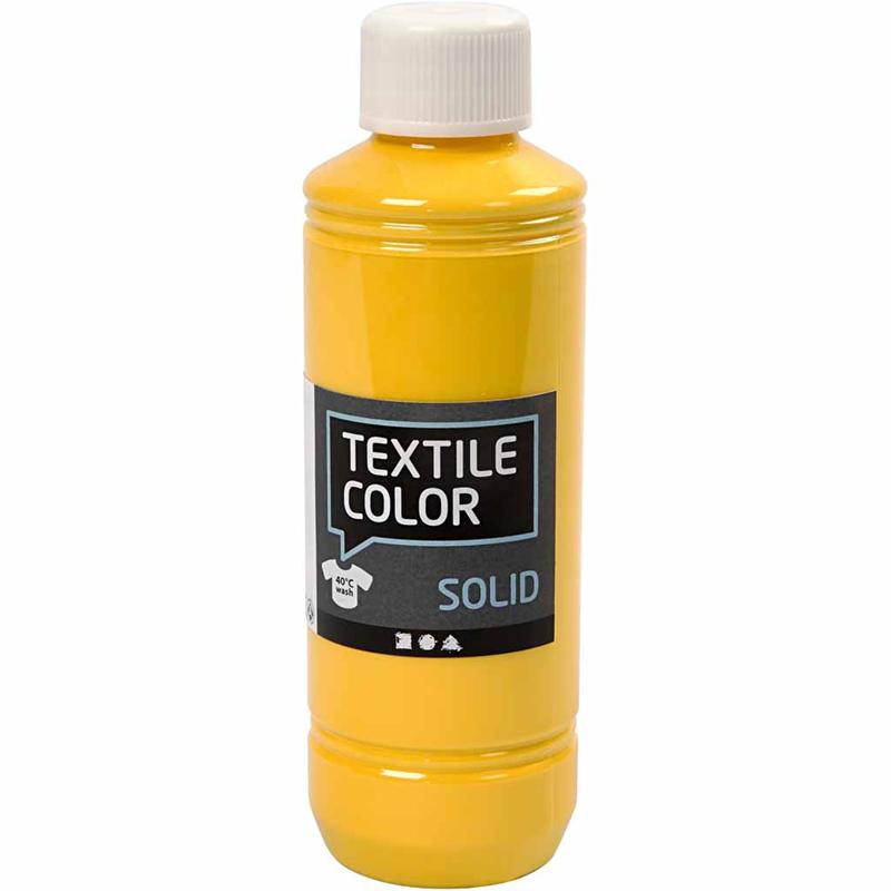 Kreativfirma Textilfarbe Deckung Textilfarbe - Geel, 250 ml