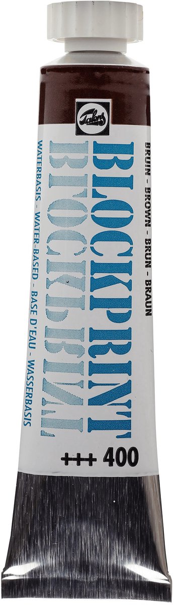 Talens Blockprint Tube 20ml Braun 400