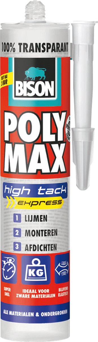 Bison Poly Max High Tack Expr Trans 300 g