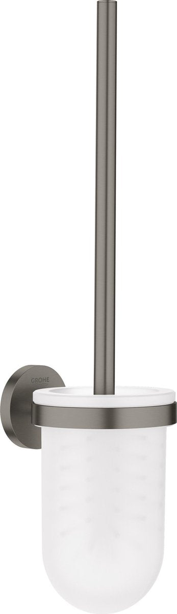 Grohe Essentials WC-Bürstengarnitur – Wandmodell – Hartgraphit gebürstet (Anthrazit matt)