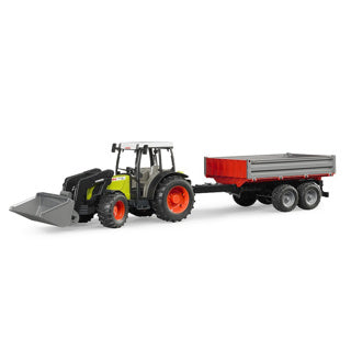 Bruder Claas Nectis 267F Traktor mit Frontlader und Anhänger