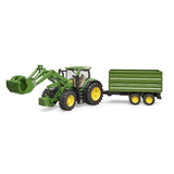 Bruder Traktor John Deere 7R 350 mit Anhänger