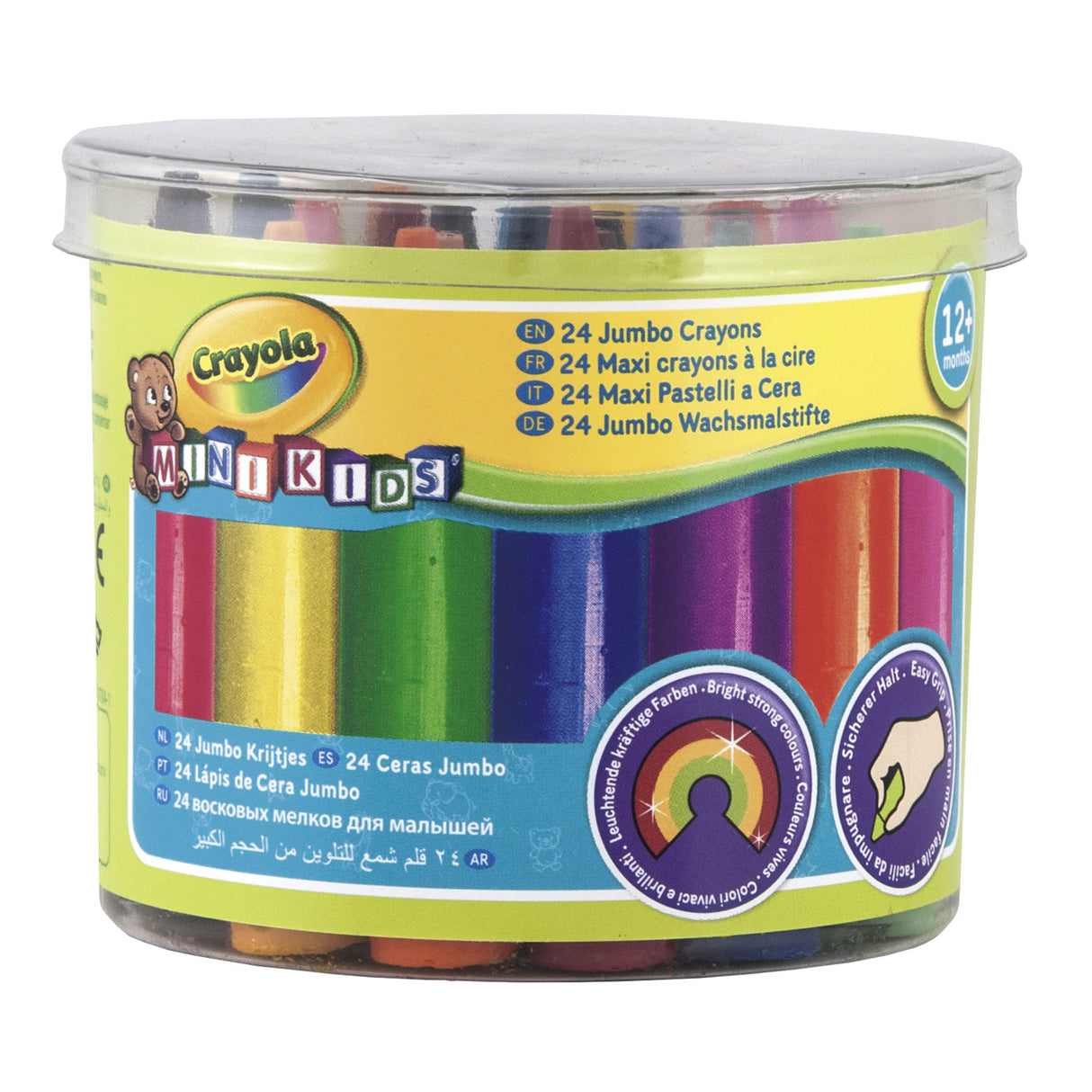 Crayola Mini Dicke Wachs -Buntstifte, 24st.