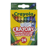 Crayola Wax Crayons, 24st.