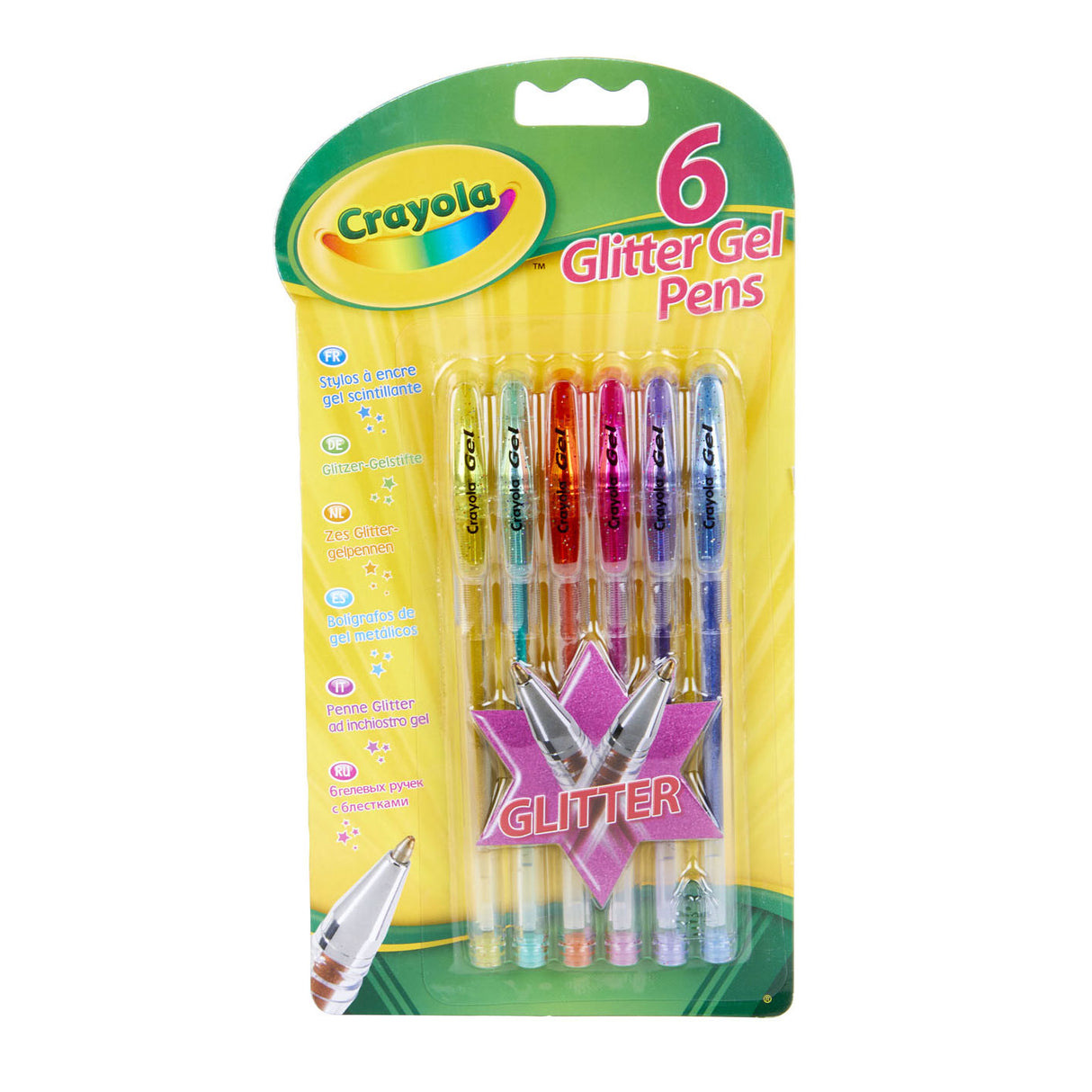 Crayola glitter gel pens, 6st.