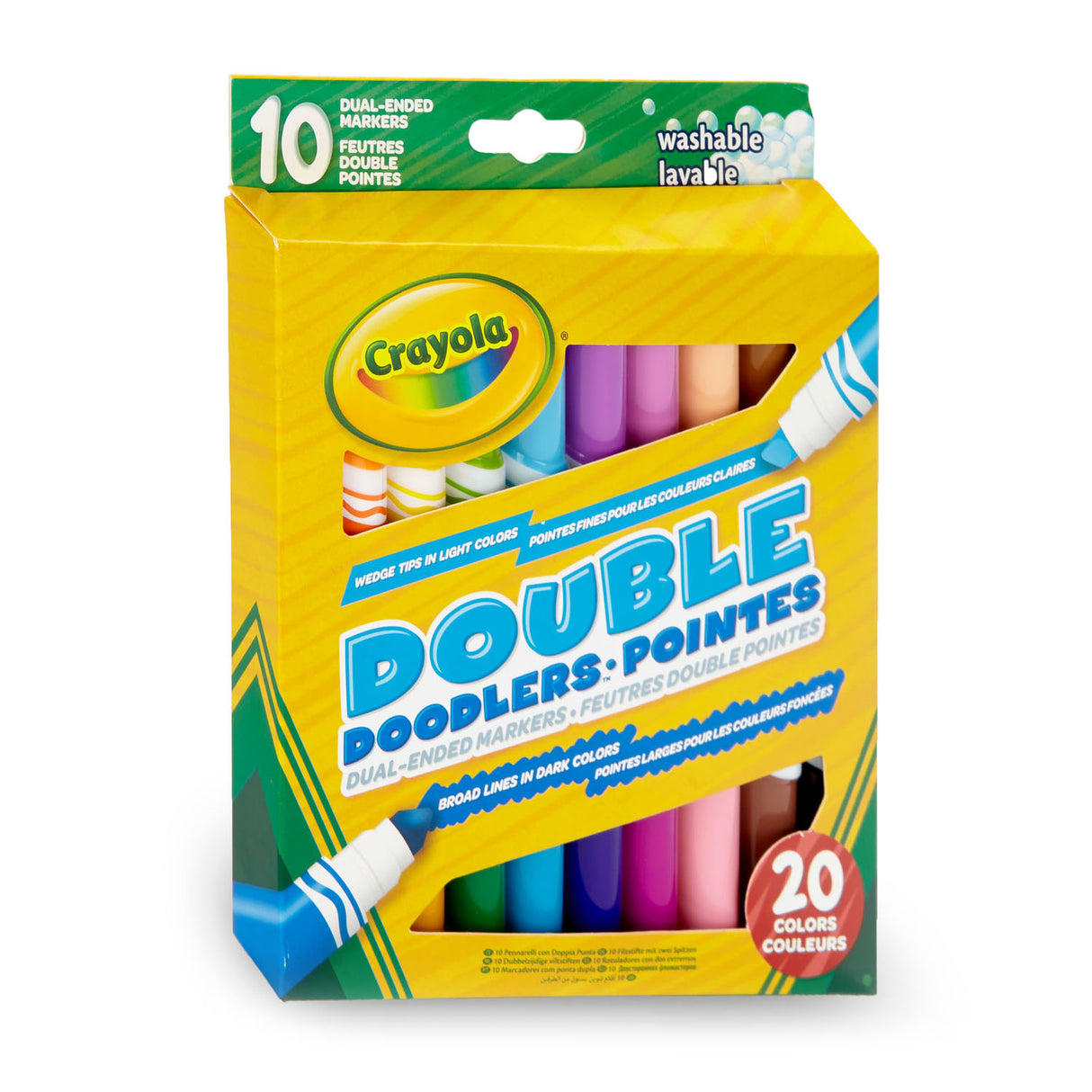 Crayola podwójnie odczuwane długopisy filcowe, 10.