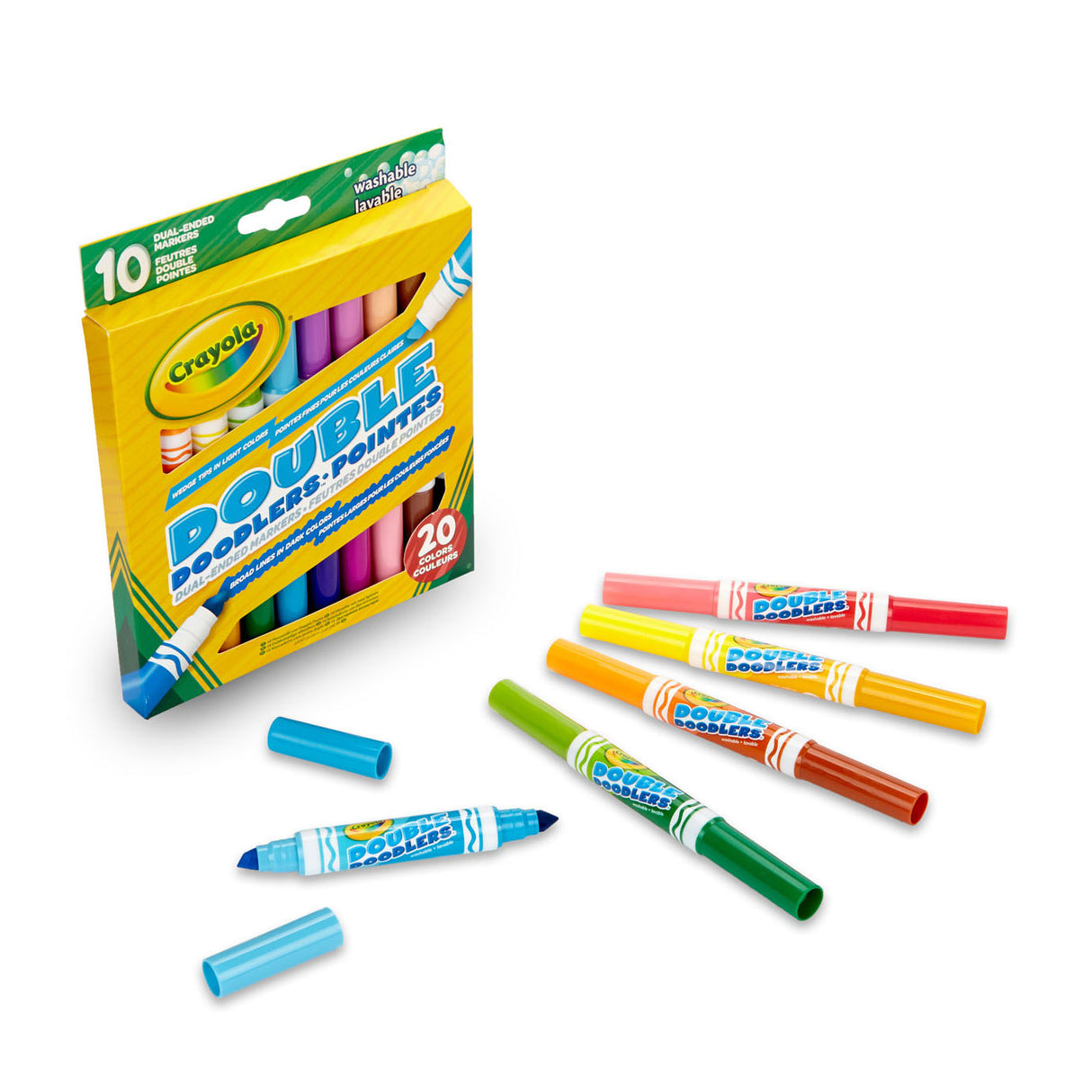 Crayola podwójnie odczuwane długopisy filcowe, 10.