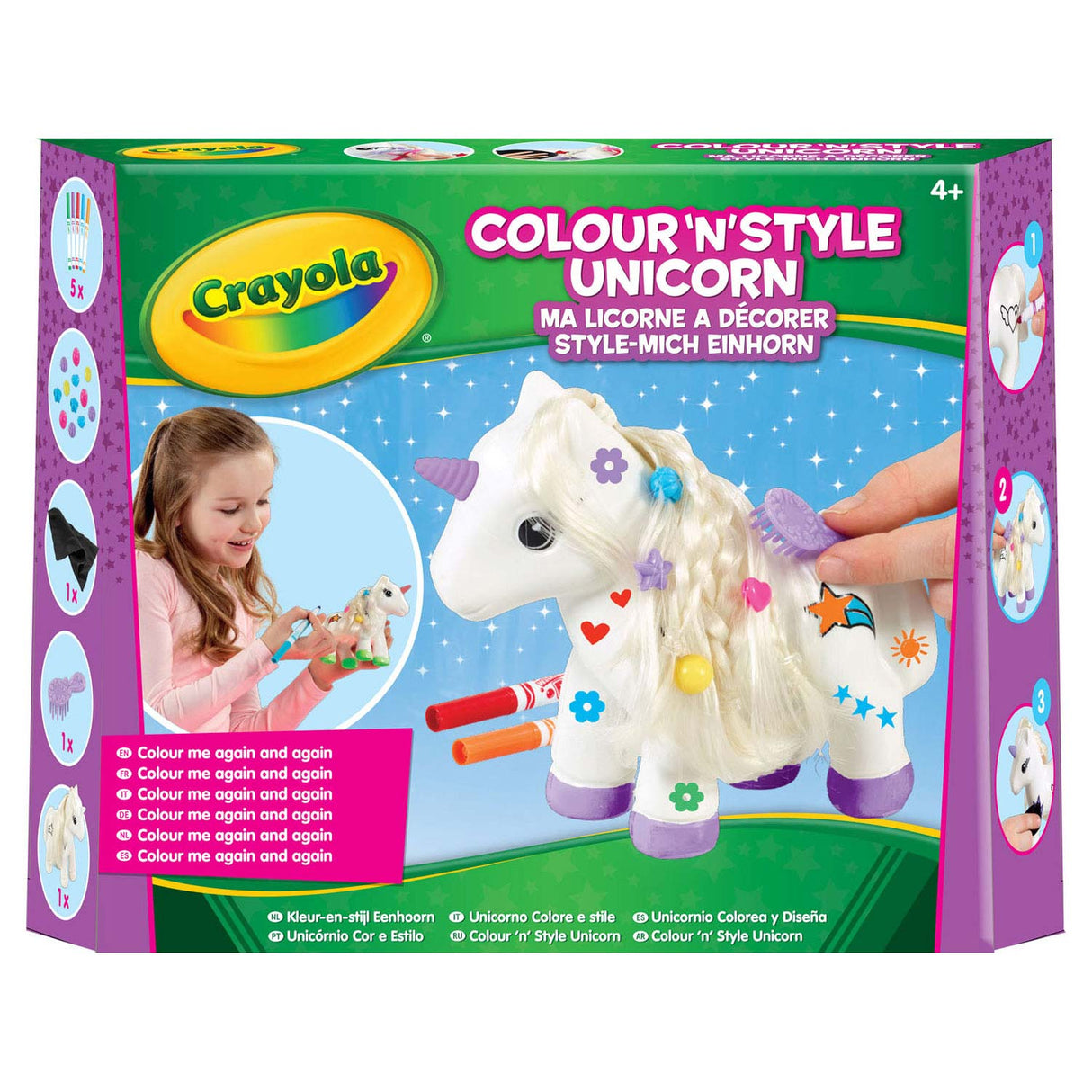 Crayola Farbe und Stil Einhorn