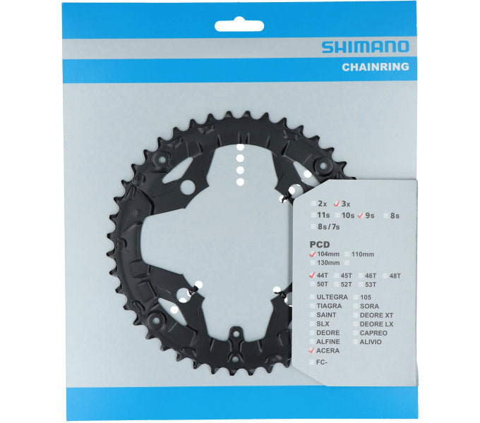 Shimano Chain Top Acera FC-T3010 9 Speed ​​44 ToNS for Chain Protector Black