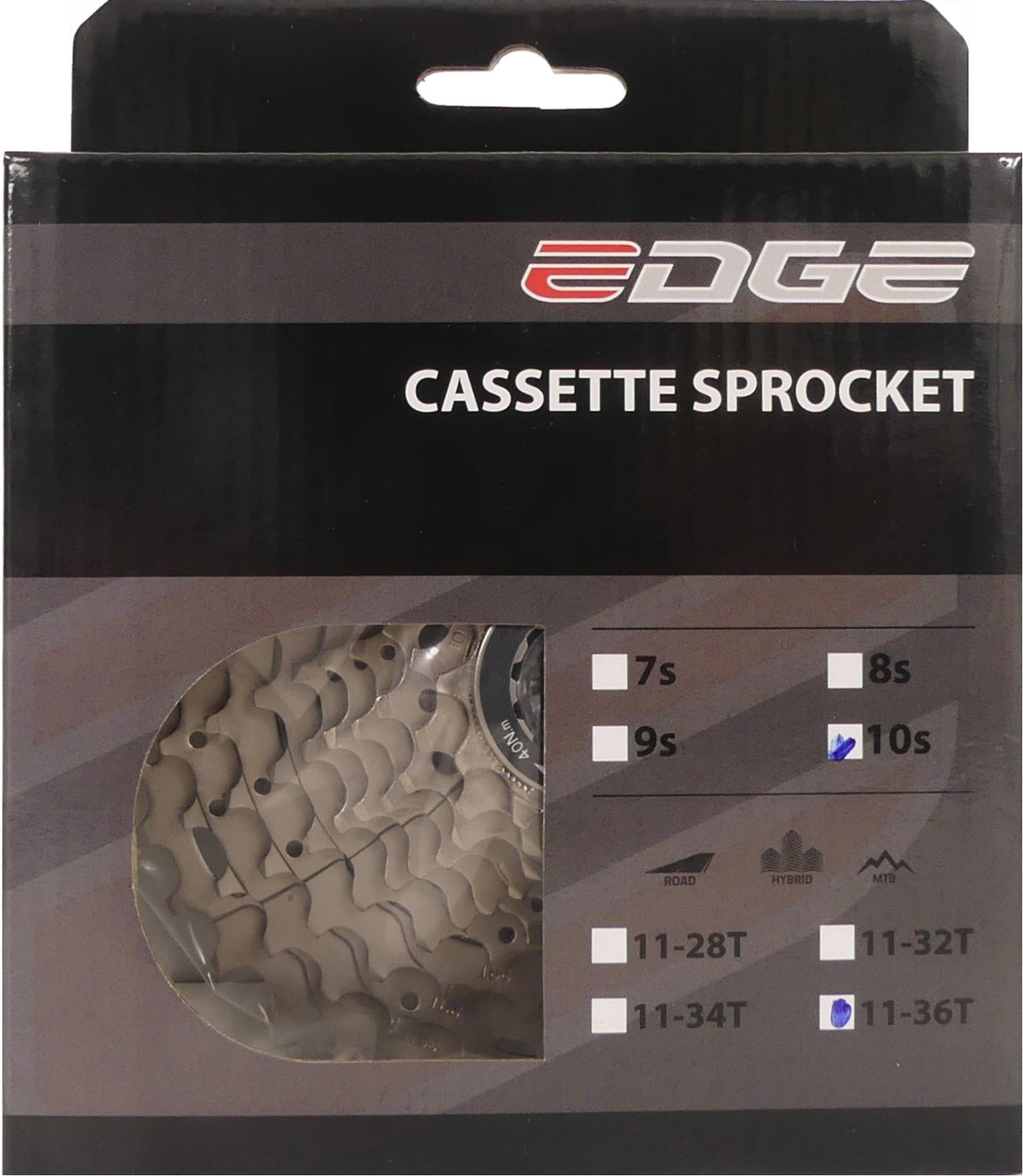 Edge Cassette 10 speed CS-M6010 11-36T zilver