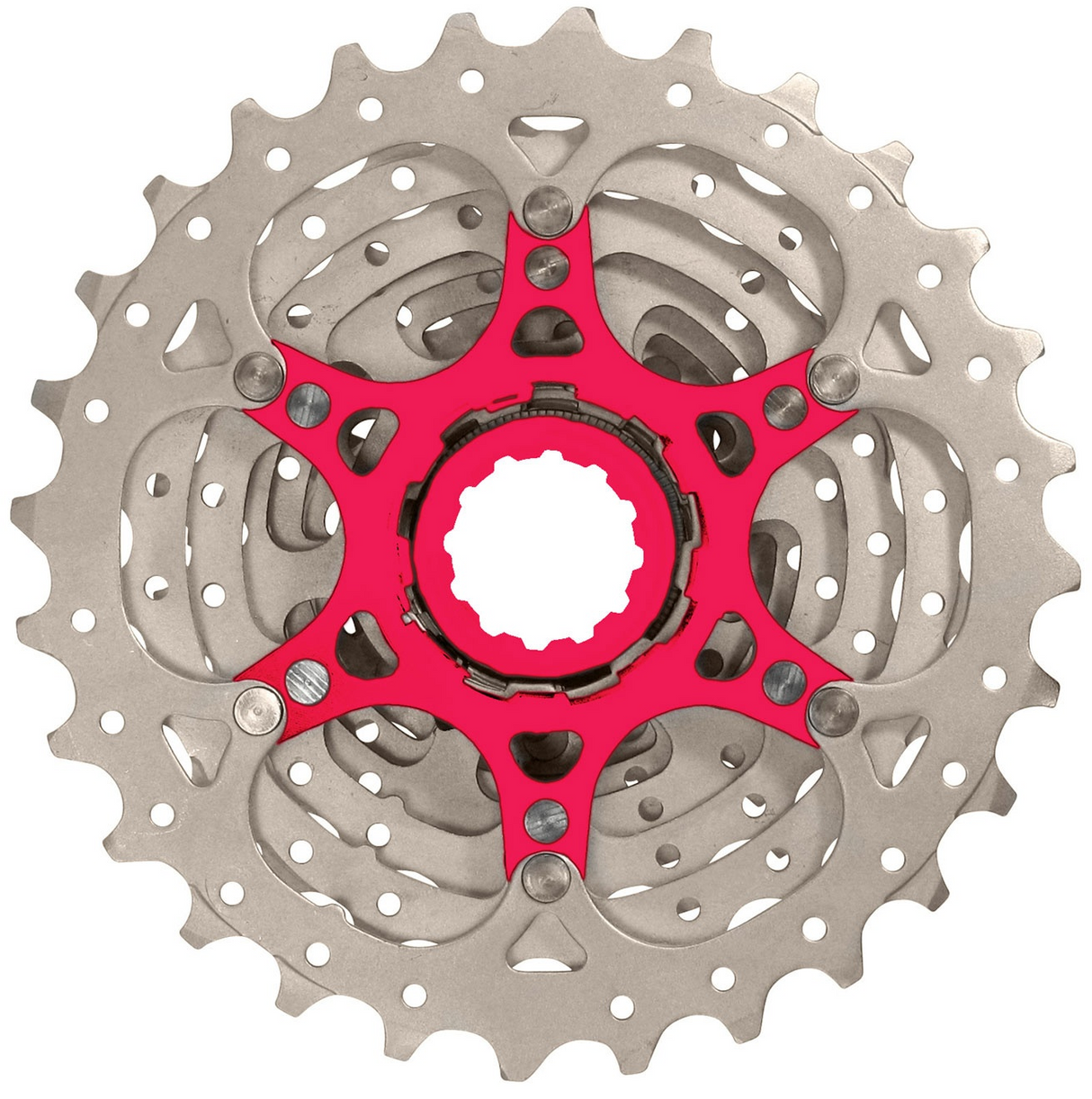 Cassette de Sunrace 10V 11-28 CSRX0 Metálico de plata