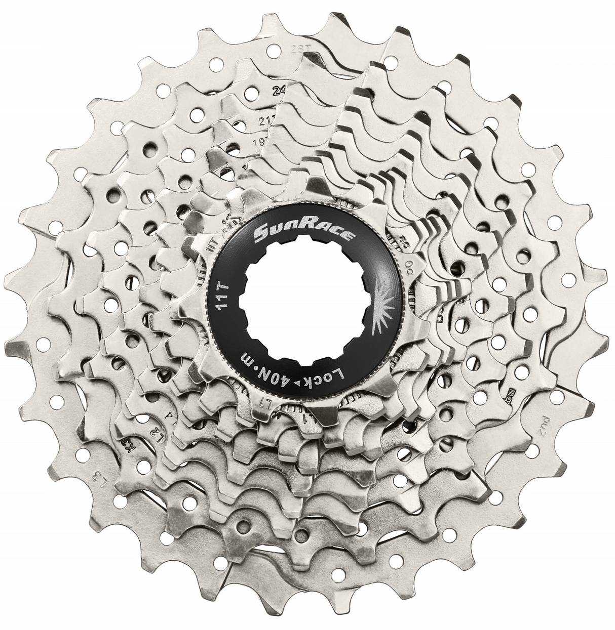 Sunrace Cassette 10 velocità 11-28t. CSRS0 Silver Alu Spider