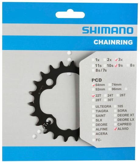 Shimano Kette Top 22t deore fc-m590 schwaarz