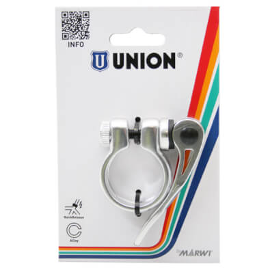 Union Seat Pen Clamp with Quick -Slioner 31.8 Silver