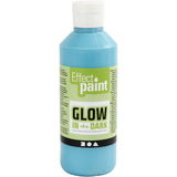 Im Dunkeln leuchtende Farbe der Firma Creativ – Hellblau, 250 ml