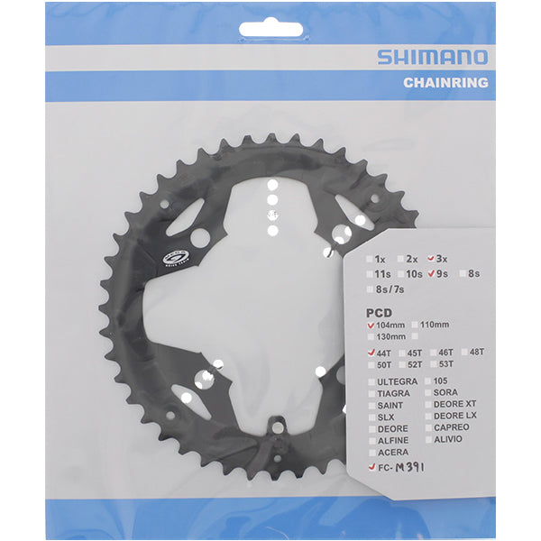 Shimano Chain Top 44T ACERA FC-M391 M430 Nero