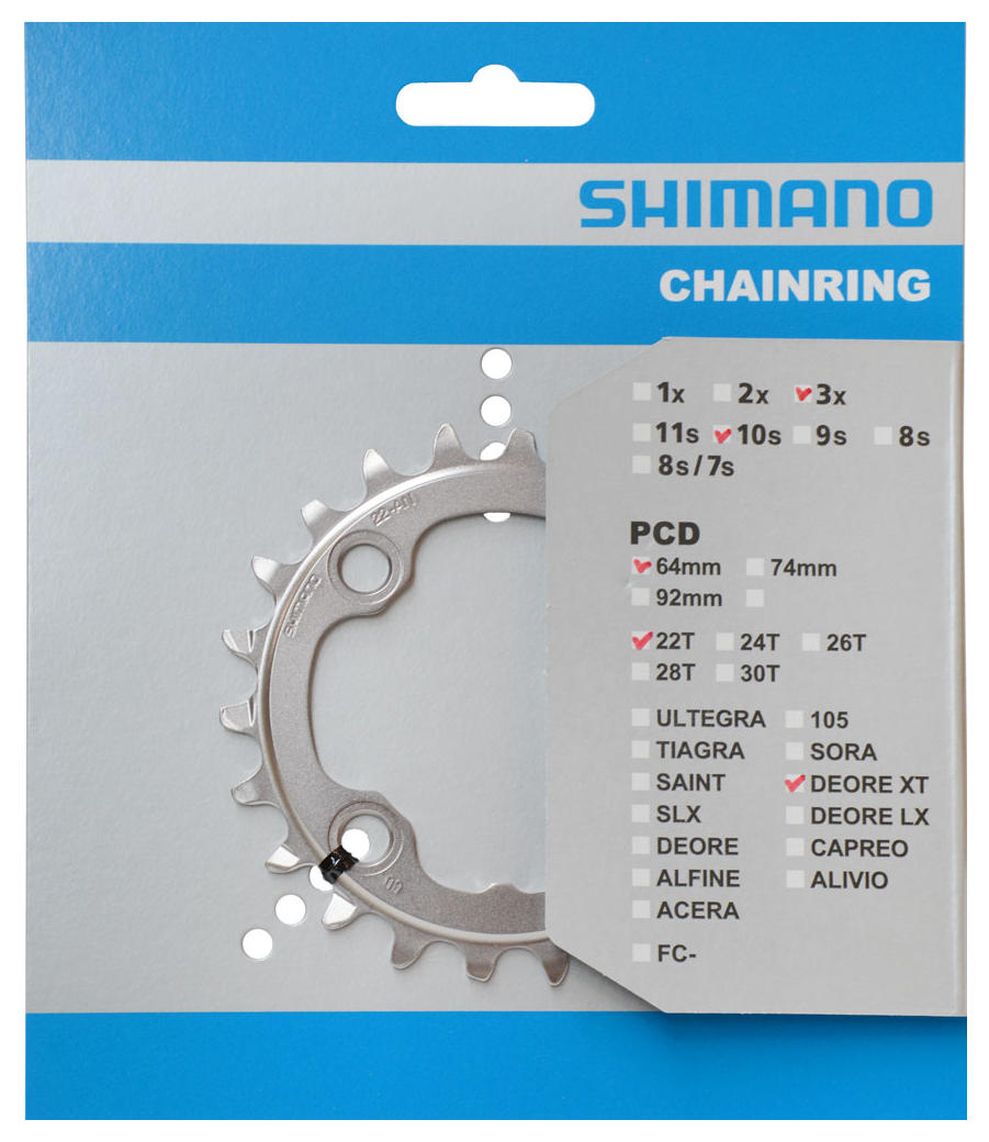 Shimano chaining Blat 22T 2Tore pt-m782 m67222 an