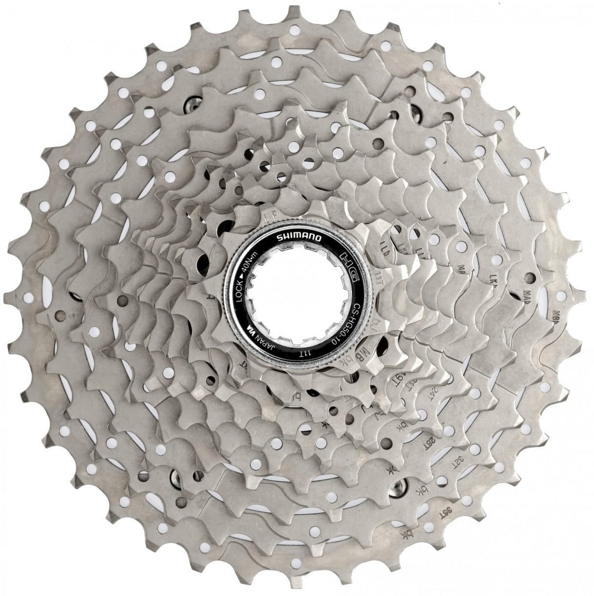 Shimano cassette 10 speed deore cs-hg50 11-36t (werkplaatsverpakking)