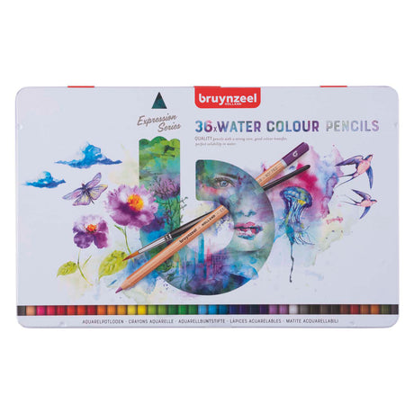 Bruynzeel Ausdrucks-Aquarellstifte, Dose 36