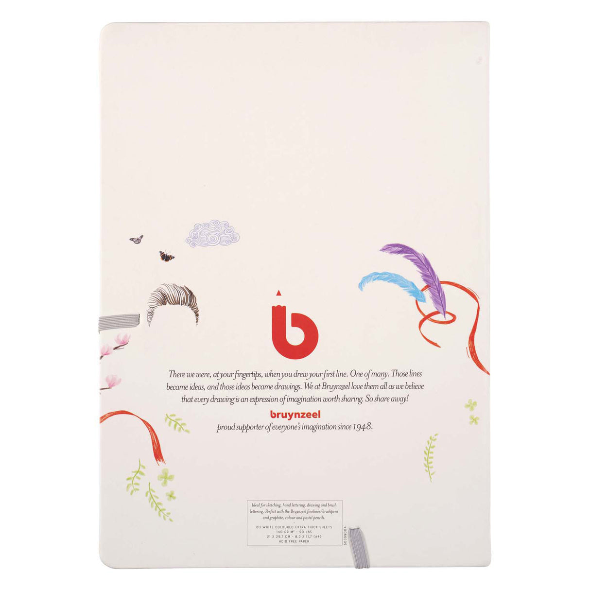 Bruynzeel Creatives Skizzennotizbuch, A4, 140 g, 80 Blatt