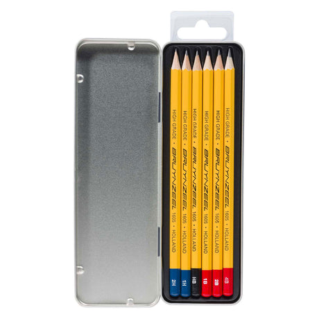 Bruynzeel Teens Burotek Dose mit 6 Graphitstiften