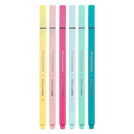Bruynzeel Fineliner-Set hell 6 Farben