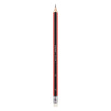 Bruynzeel HB Schwarz-Rot und Radiergummi-Graphitstift