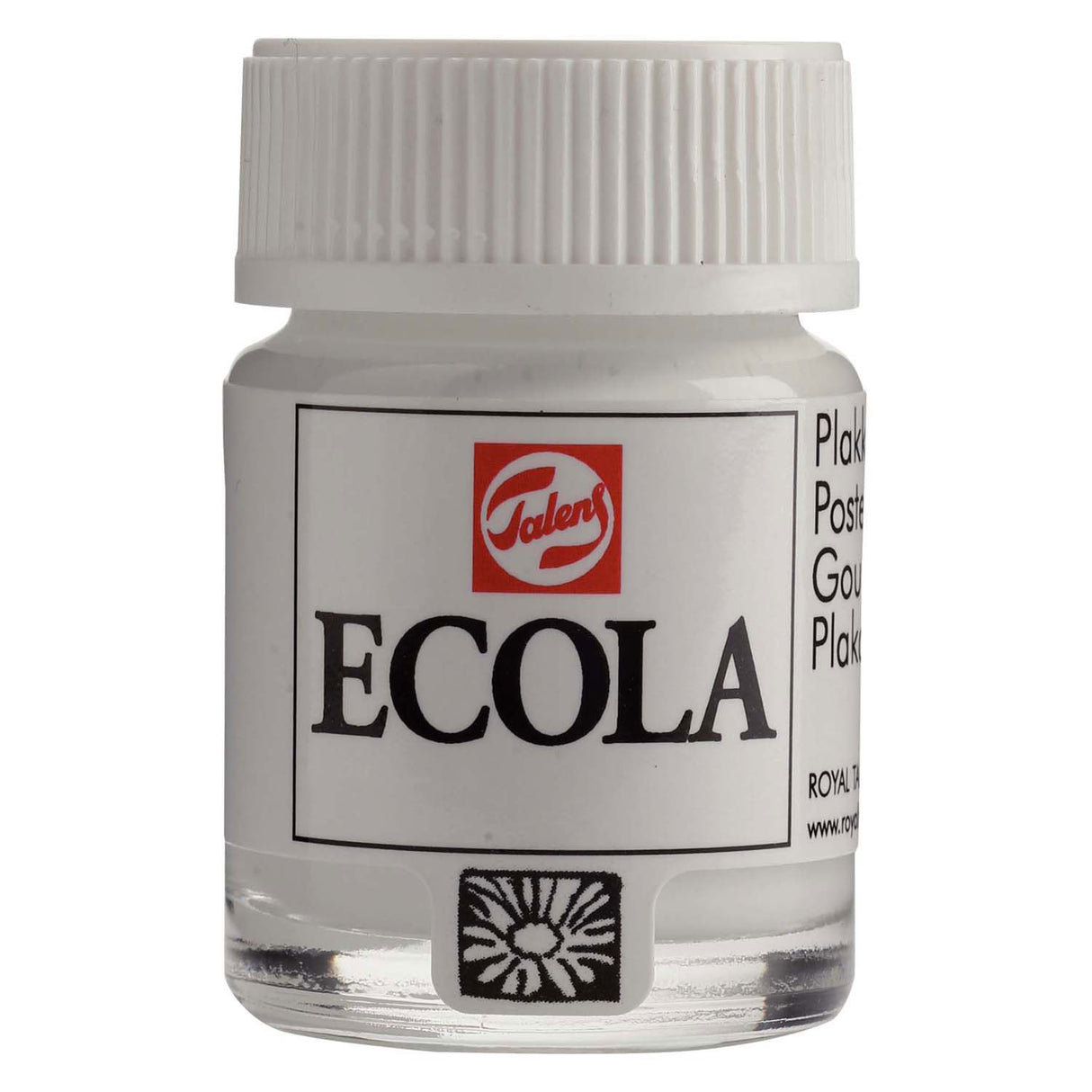 Bruynzeel Ecola Posterfarbe, Flasche 16 ml, Weiß, 100 Stück