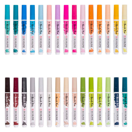 Bruynzeel Ecoline Pinselstift-Set zusätzlich, 30 Farben