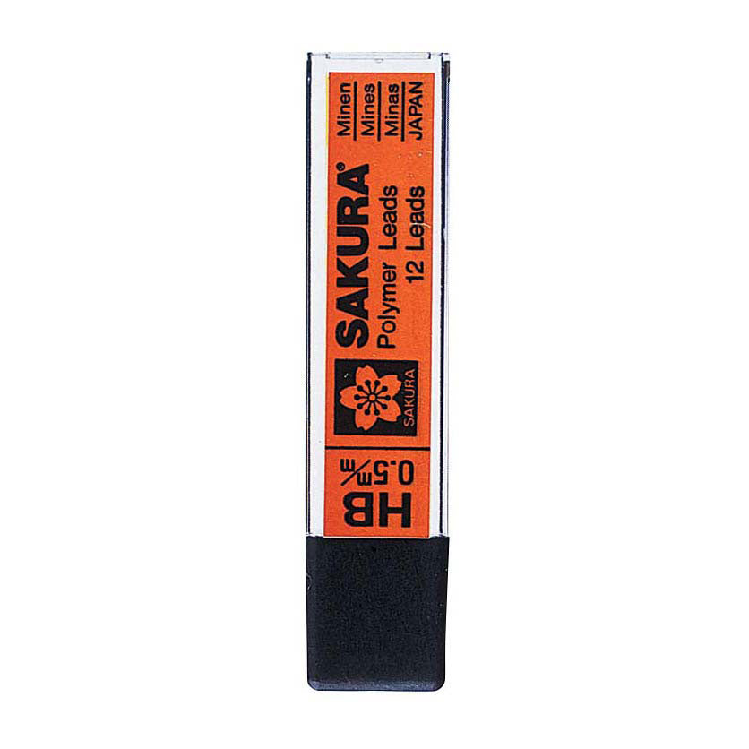 Sakura-Minen für Druckbleistifte, 0,5 mm HB-Polymer-Minen