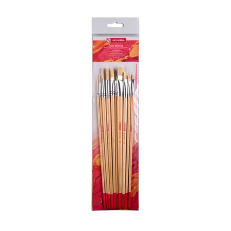Talens Art Creation Pinselset, Schweineborsten, 10er-Mix